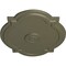 Ekena Millwork Waltz Ceiling Medallion (Fits Canopies up to 4 1/2"), 21 1/4"W x 17 3/8"H x 1"P, Spartan Stone CM21WASSF - alternate 3